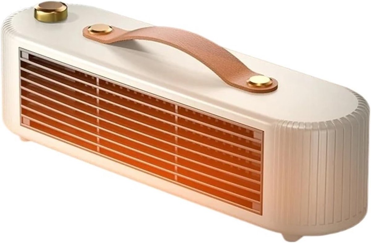 Portable Desktop Space Heater, Fast Heating Electric Heater with 2 Heat Settings (450W/800W), PTC Ceramic Heater with Overheat & Tip-Over Protection, Low Noise Small Heater for Office, Bedroom, Indoor Use