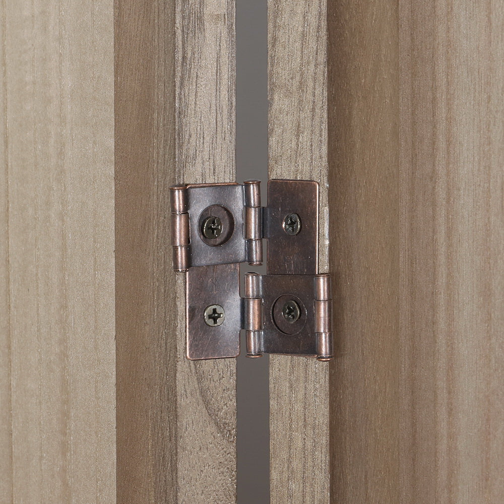 Artiss Silon Room Divider Screen Privacy Wood Dividers Stand 3 Panel Brown