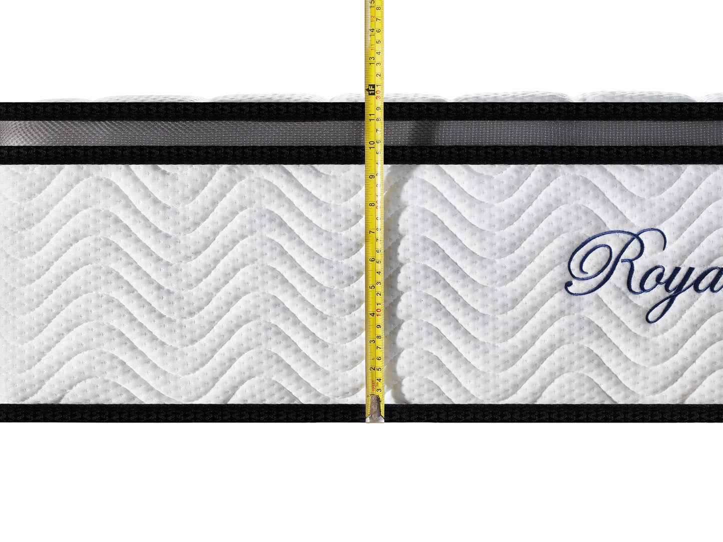 Ergopedic Mattress 5 Zone Latex Pocket Spring Mattress In A Box 30cm - Double - White Grey Black