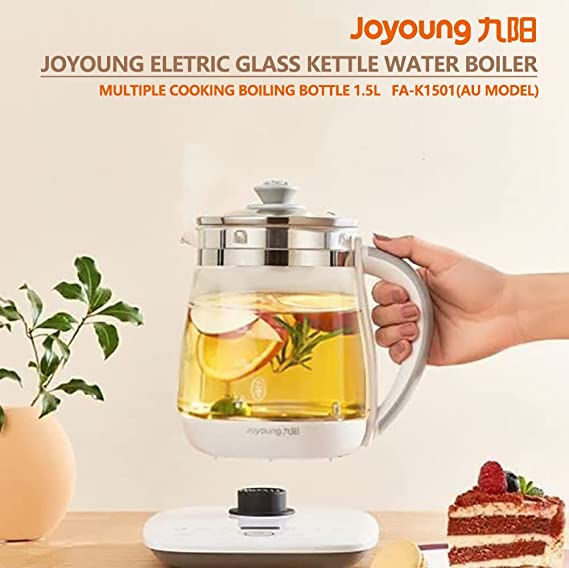 Joyoung Eletric Glass Kettle Water Boiler Multiple Cooking Boiling Bottle 1.5L