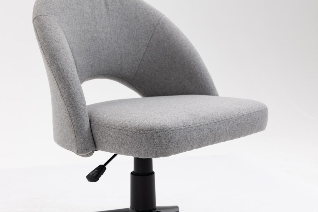 Fabric Office Chair Computer Upholstered Swivel Home Desk Chair Grey