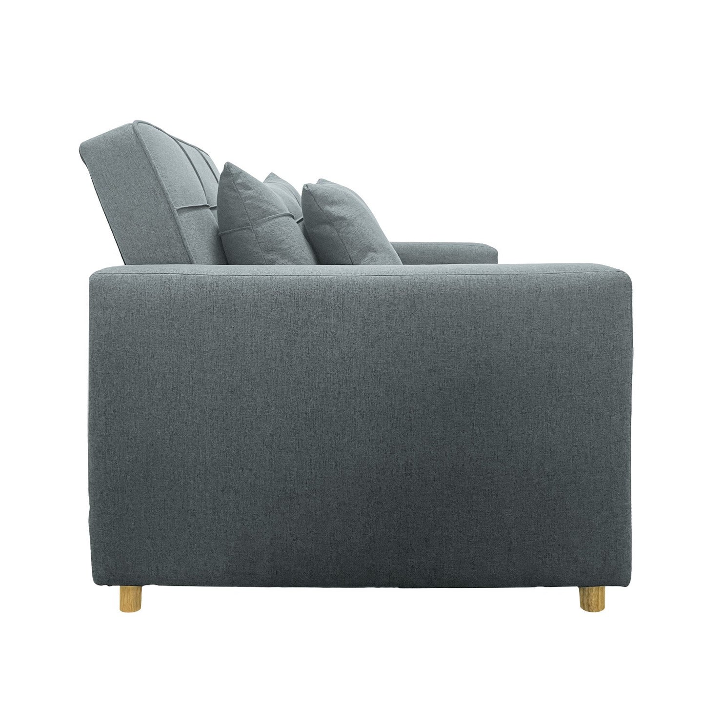 Sarantino Suri 3-in-1 Convertible Sofa Chair Bed - Airforce Blue