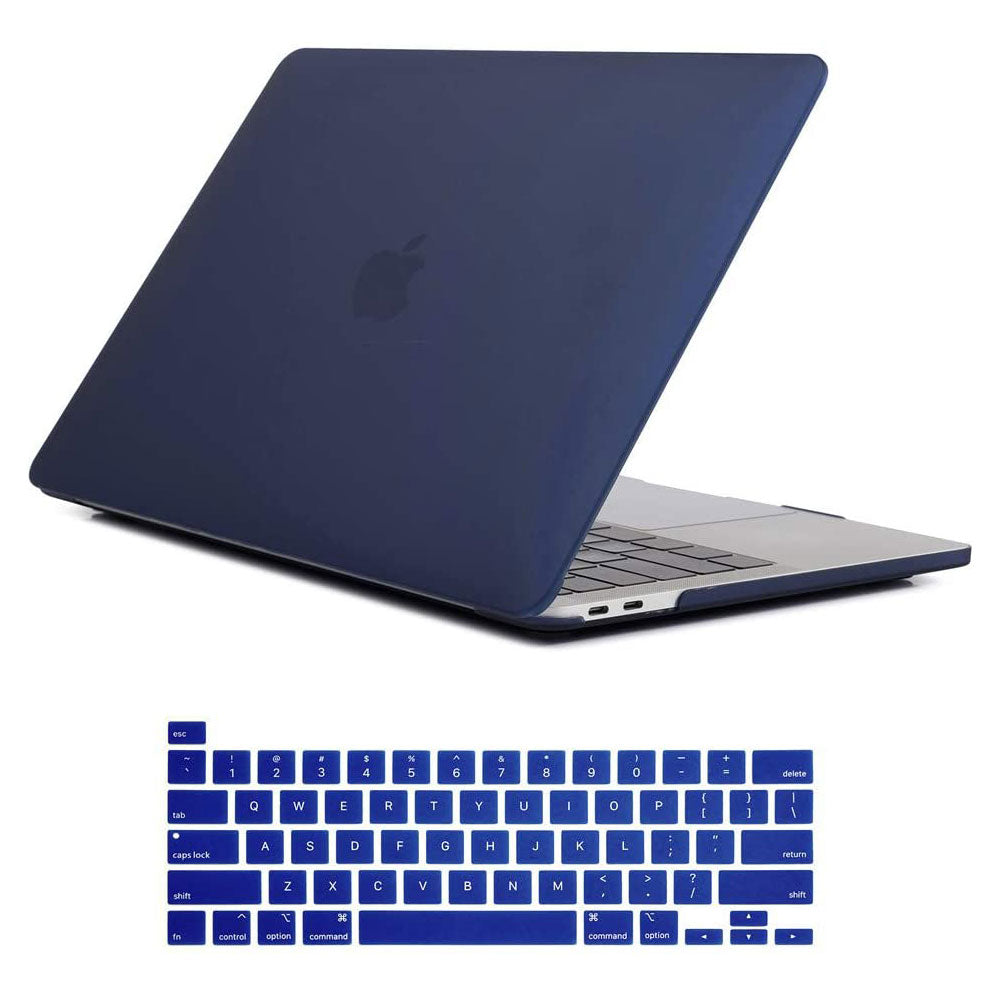 navy blue MacBook Pro 13 inch 2020 A2338 A2251 A2289 Matte Shell Case Keyboard Cover Touch Bar
