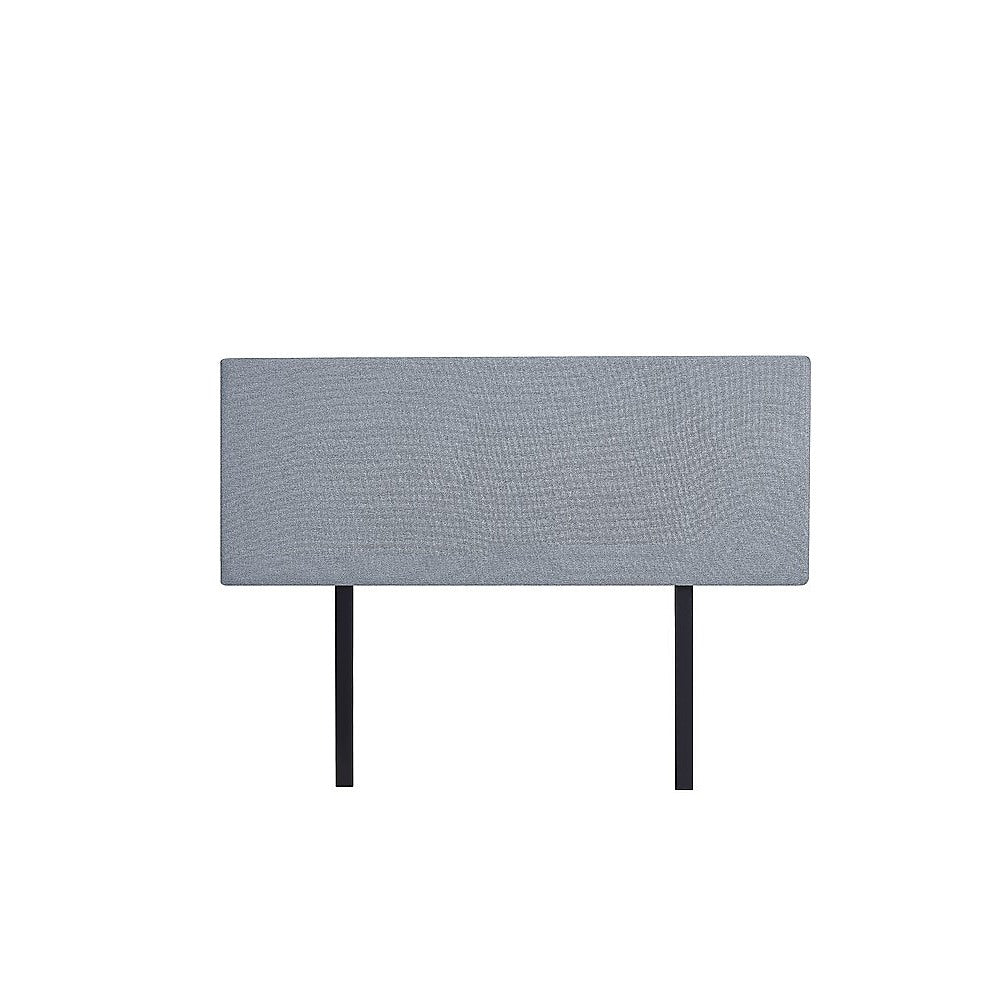 Linen Fabric Queen Bed Deluxe Headboard Bedhead - Berlin Blue