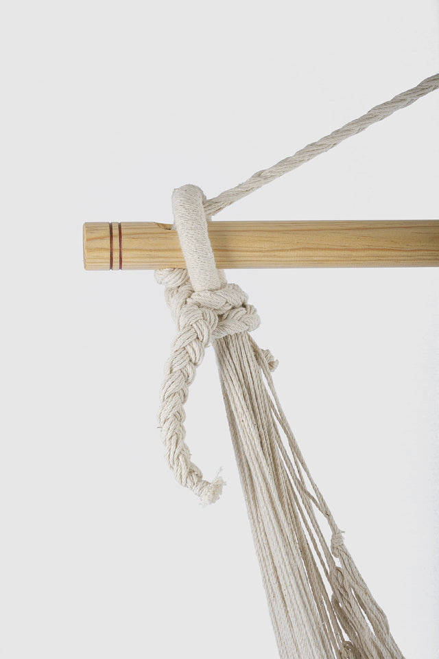 Deluxe Hammock Swing Chair in Plain Cream