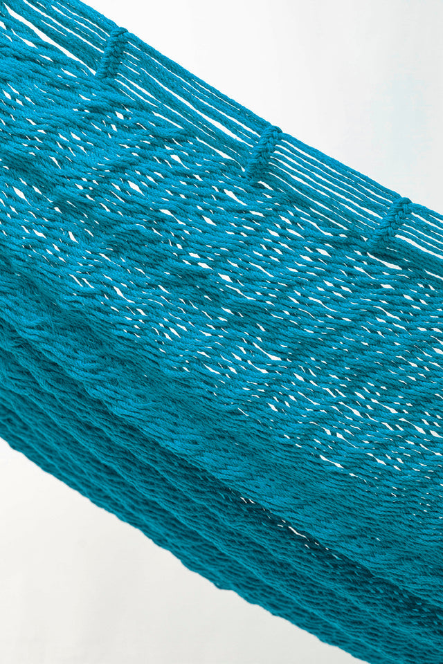 Mayan Legacy King Size Outdoor Cotton Mexican Hammock in Bondi Colour