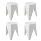Artiss 4PC Puzzle Stool Bar Stools Stackable White