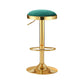 2x Artiss Bar Stools Kitchen Dining Chairs Velvet Padded Stool Green