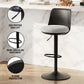 Artiss 2x Bar Stools Kitchen Swivel Gas Lift Counter Dining Chair Curved Black
