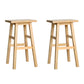 Artiss Bar Stools Kitchen Counter Stools Wooden Chairs Natural x2