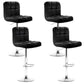 Artiss Set of 4 Bar Stools Gas lift Swivel - Steel and Black