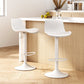 Artiss Bar Stools Kitchen Swivel Gas Lift Stool Leather Dining Chairs White x2