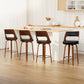 Artiss 4x Bar Stools Swivel Leather Chair 65cm