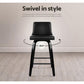 Artiss Bar Stools Kitchen Leather Barstools Swivel Wooden Chairs X4