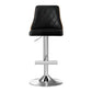 Artiss Bar Stool Bentwood Swivel Adjustable Kitchen Counter Stool Leather Black
