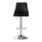 Artiss 2X Bar Stool Wood Swivel Adjustable Kitchen Counter Stool Leather Black