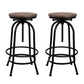 Artiss 2x Bar Stools Adjustable Wood Chairs
