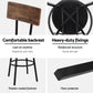 Artiss 4X Industrial Bar Stools Upholstered Counter Chairs Steel Frame Anti-Scratch