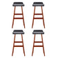 Artiss 4x Bar Stools Wooden Stool Black