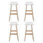 Artiss 4x Bar Stools Wooden Stool White