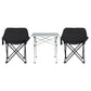 Weisshorn 3pc Camping Table Chair Set Outdoor Folding Aluminium Portable Picnic