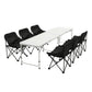 Weisshorn 7pc Camping Table Chair Set Outdoor Folding Aluminium Portable Picnic
