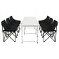 Weisshorn 7pc Camping Table Chair Set Outdoor Folding Aluminium Portable Picnic