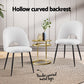 1 Set of 2 Artiss Dining Chair Boucle Sherpa