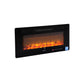 Devanti Electric Fireplace Fire Heater Wall Mounted Insert 3D Flame 1800W Remote Control