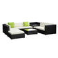 Gardeon 9PC Sofa Set with Storage Cover Outdoor Furniture Wicker