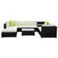Gardeon 9PC Sofa Set with Storage Cover Outdoor Furniture Wicker
