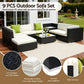 Gardeon 9PC Sofa Set with Storage Cover Outdoor Furniture Wicker