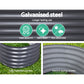 2x Green Fingers Raised Garden Bed 320X80X42cm Oval Planter Box Container Galvanised