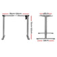 Artiss Standing Desk Sit Stand Motorised Height Adjustable Frame Only Grey