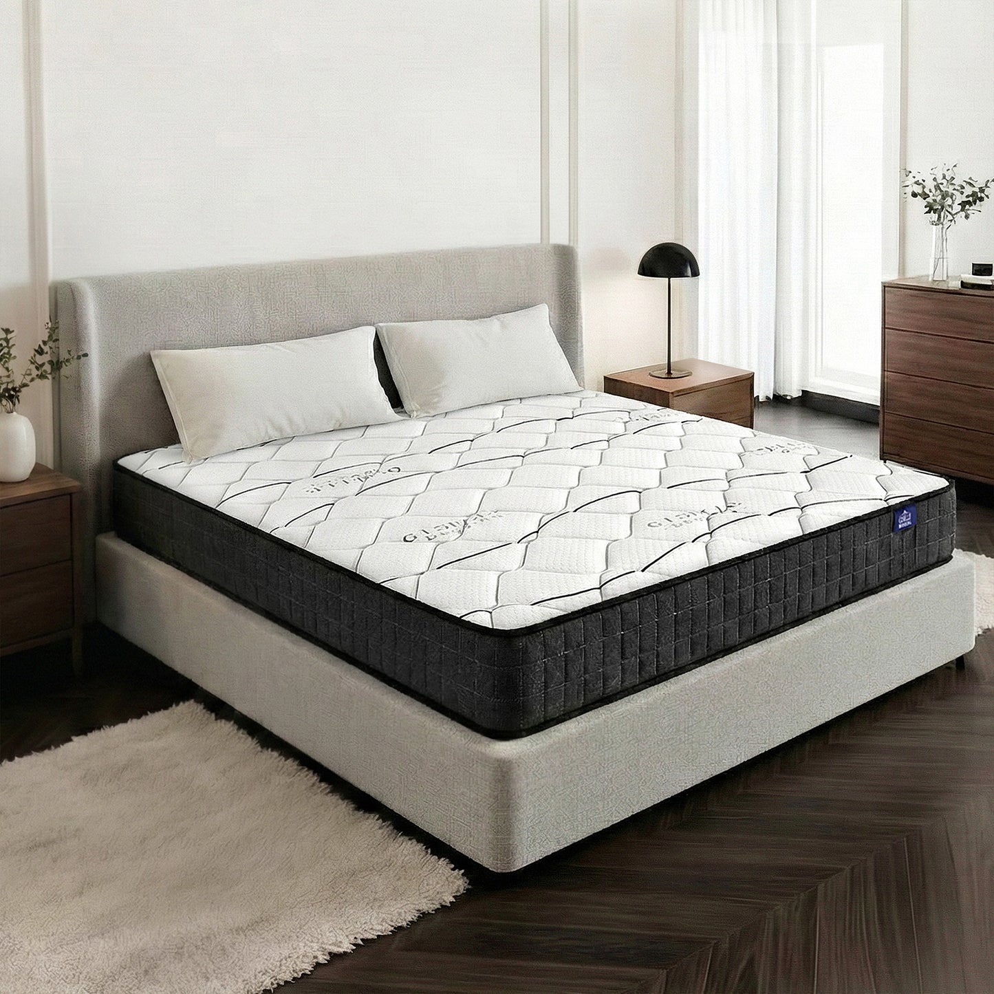 Giselle Bedding Glay Bonnell Spring Mattress 16cm Thick Queen