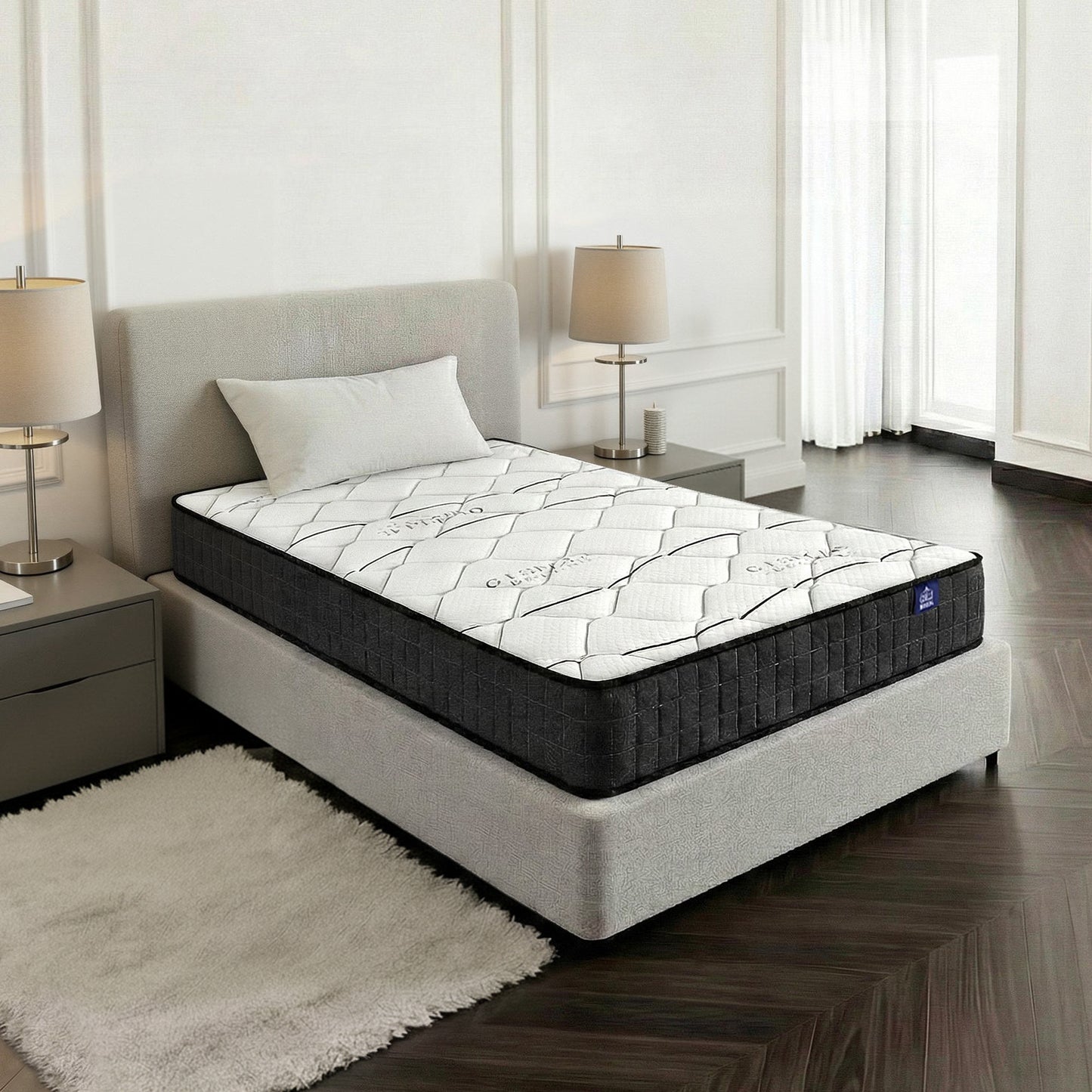 Giselle Bedding Glay Bonnell Spring Mattress 16cm Thick Single