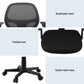 Artiss 2x Mesh Office Chair Computer Gaming Desk Chairs Work Study Mid Back Black