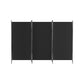 Artiss 3 Panel Room Divider Screen 260x180cm Fabric Black