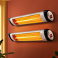 Devanti 2PCS Electric Radiant Strip Heater Indoor Outdoor Patio Remote Control 1500W