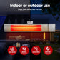 Devanti 2PCS Electric Strip Heater Radiant Infrared Heaters Remote Control 2000W