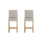Artiss 2x Bar Stools Linen Upholstered Chairs