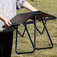 folding camping table, camping furniture, outdoor table, portable table, camping gear, Australian outdoors, picnic table, beach table, compact table, sturdy table-black