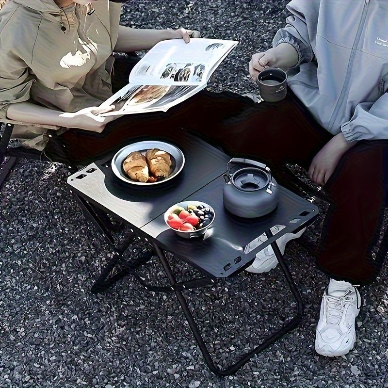 folding camping table, camping furniture, outdoor table, portable table, camping gear, Australian outdoors, picnic table, beach table, compact table, sturdy table-green