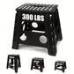 Black foldable camping stool, portable camping seat, lightweight outdoor furniture, durable stool for camping, compact camping gear