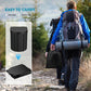 Black collapsible camping toilet, portable outdoor toilet, camping furniture Australia, lightweight camping gear, compact toilet for travel, camping sanitation solution
