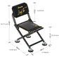 Black folding camping chair, outdoor chair, portable chair, sturdy camping chair, comfortable camping chair, camping furniture Australia