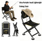 Black folding camping chair, outdoor chair, portable chair, sturdy camping chair, comfortable camping chair, camping furniture Australia