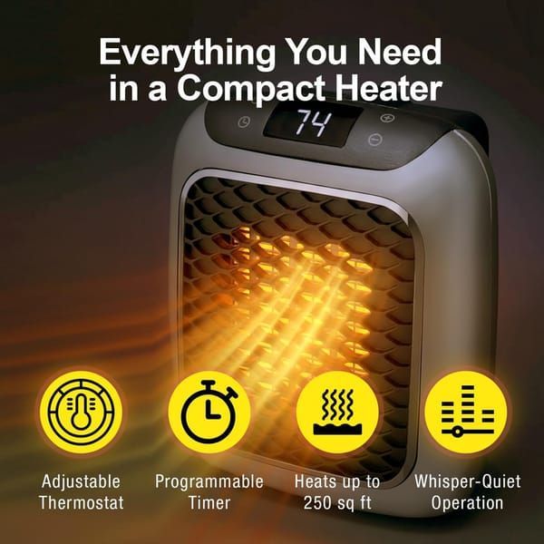 Wall-Mounted Heater Mini Electric Heater Office Heater Home Heater Fast Heating - Blue - Size Australian standard