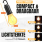 2-piece camping lamp - emergency lighting - 3 settings - camping lamp - rechargeable camping lamp - tent lamp