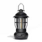 Rechargeable Camping Lantern – Retro Camping Lamp – Dimmable COB Hanging Light for Tent, Camping, Fishing, Hiking, etc. – Black
